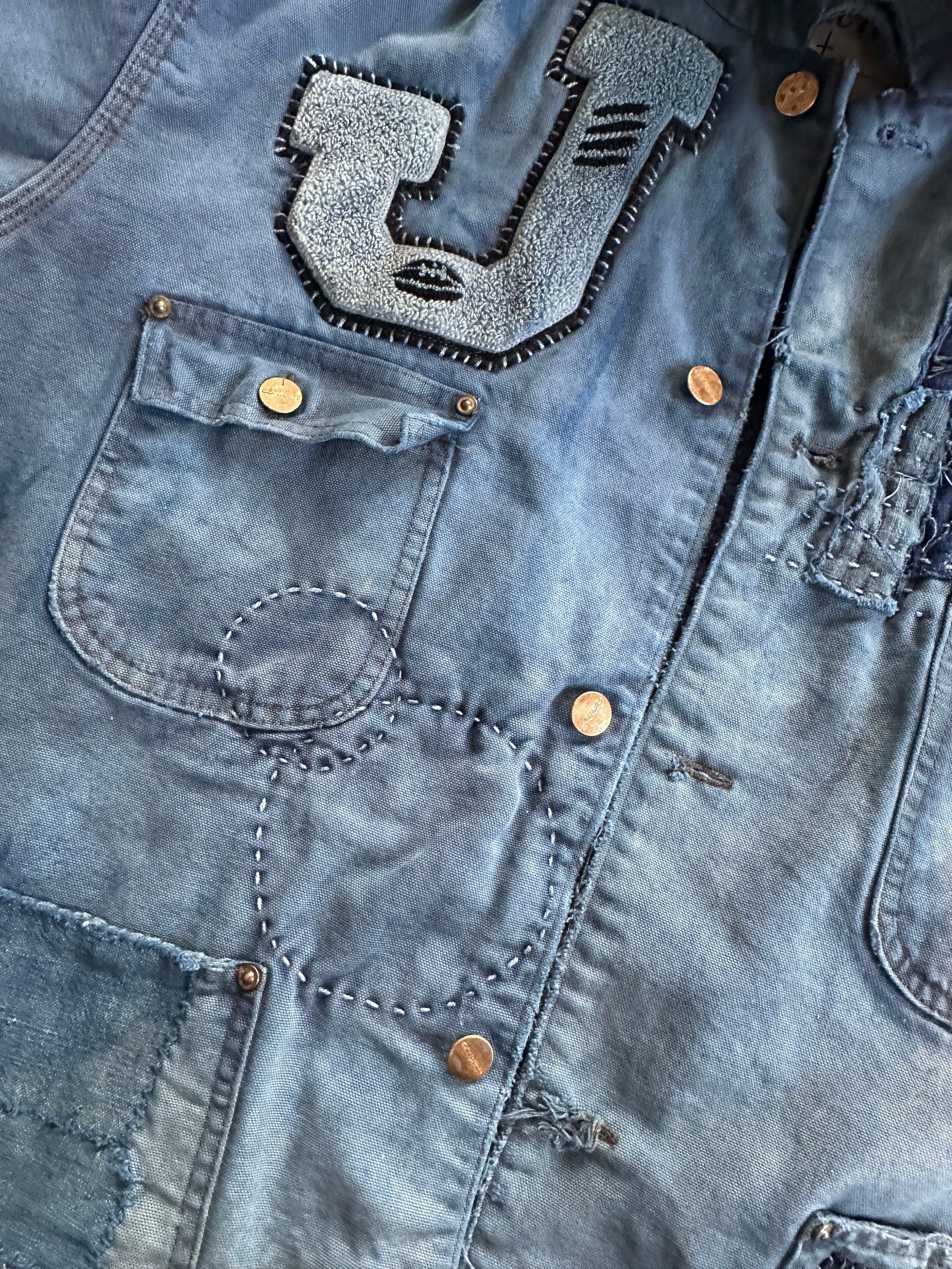 INDIGO HAND-STITCHED BORO JACKET