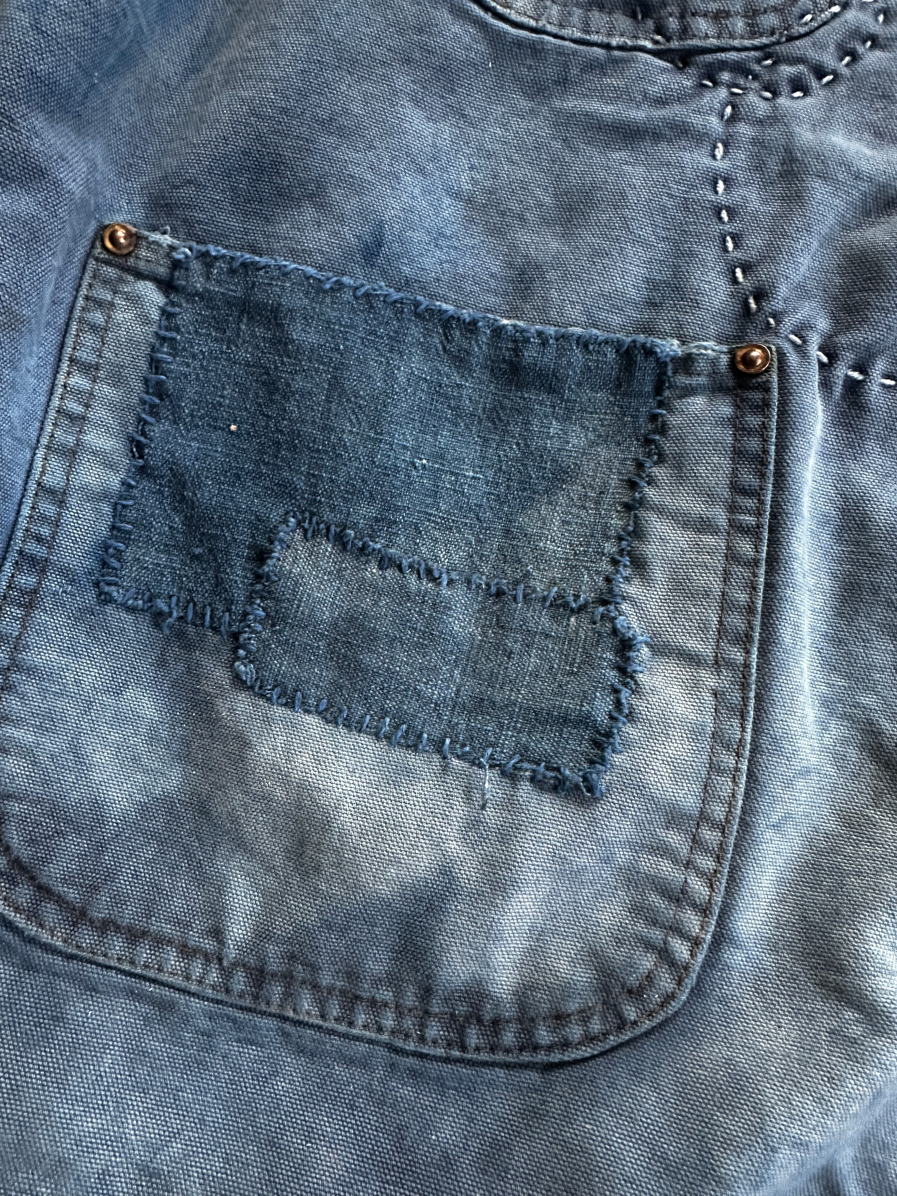 INDIGO HAND-STITCHED BORO JACKET
