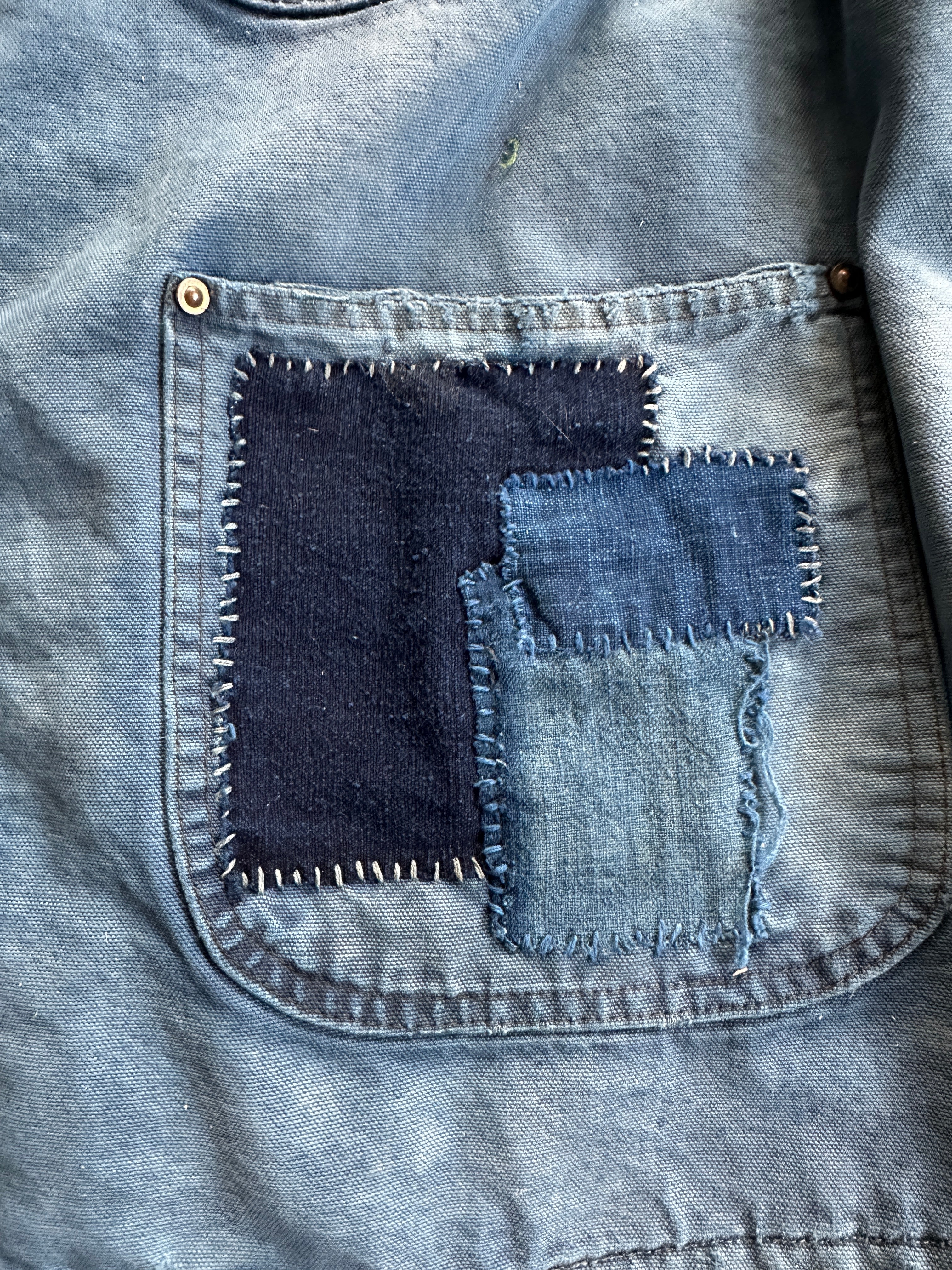 INDIGO HAND-STITCHED BORO JACKET