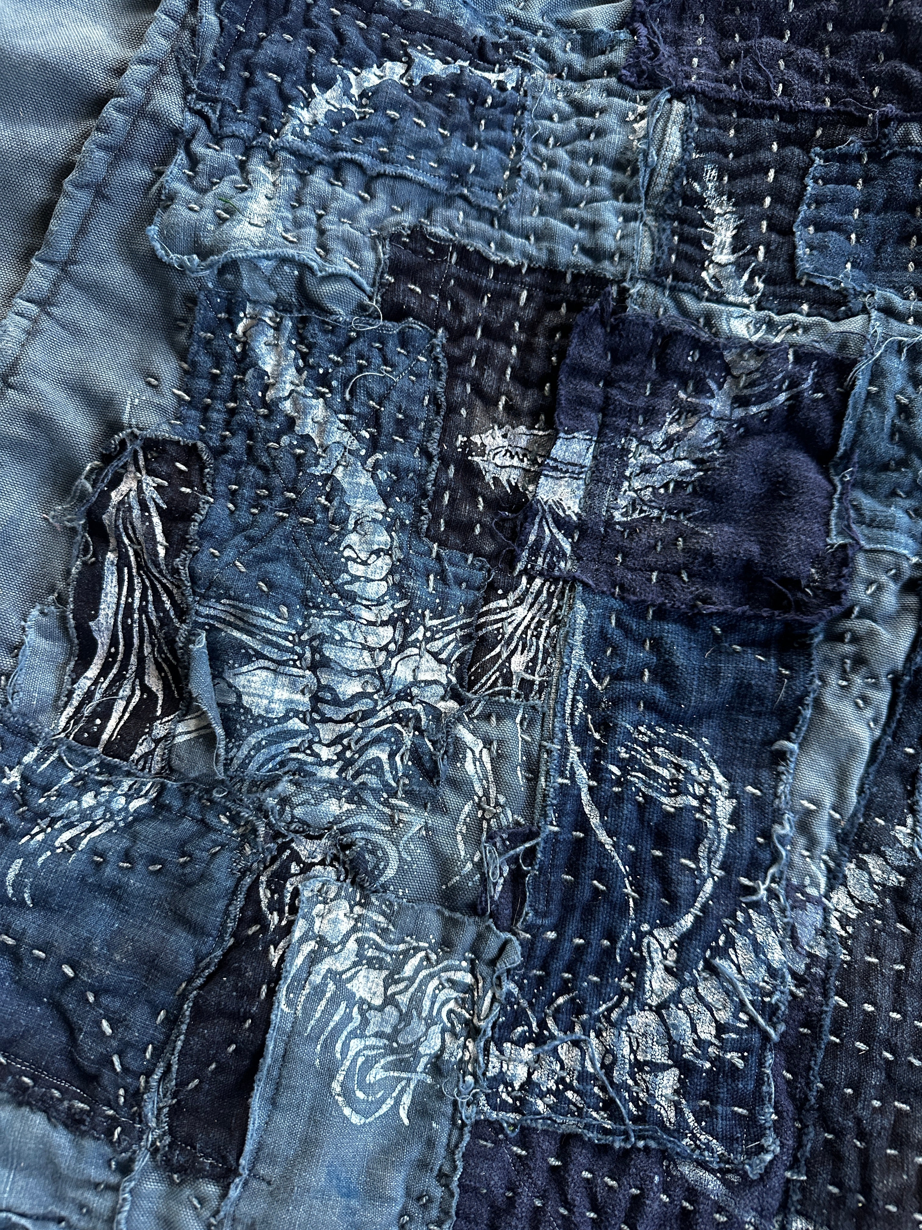 INDIGO HAND-STITCHED BORO JACKET