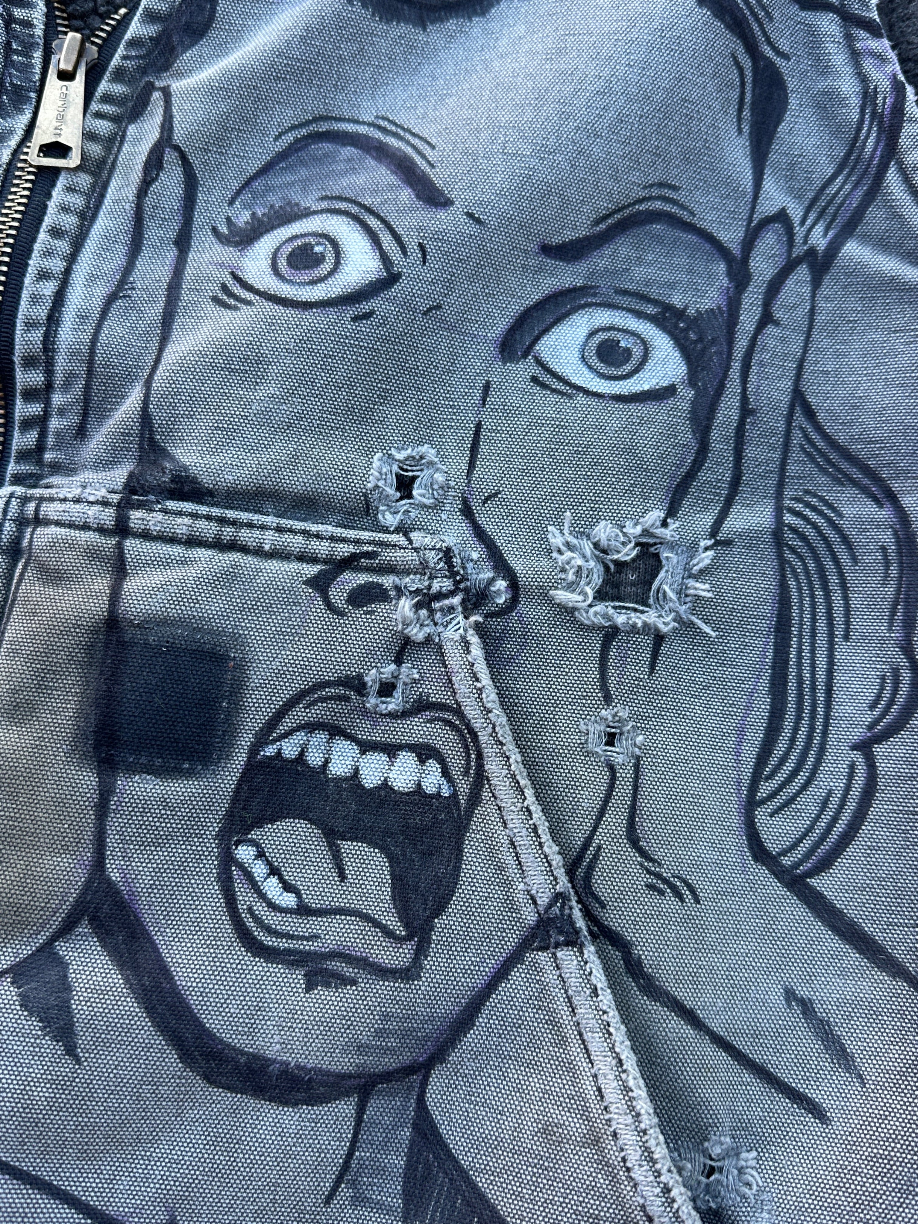 FACES HAND-DRAWN VEST