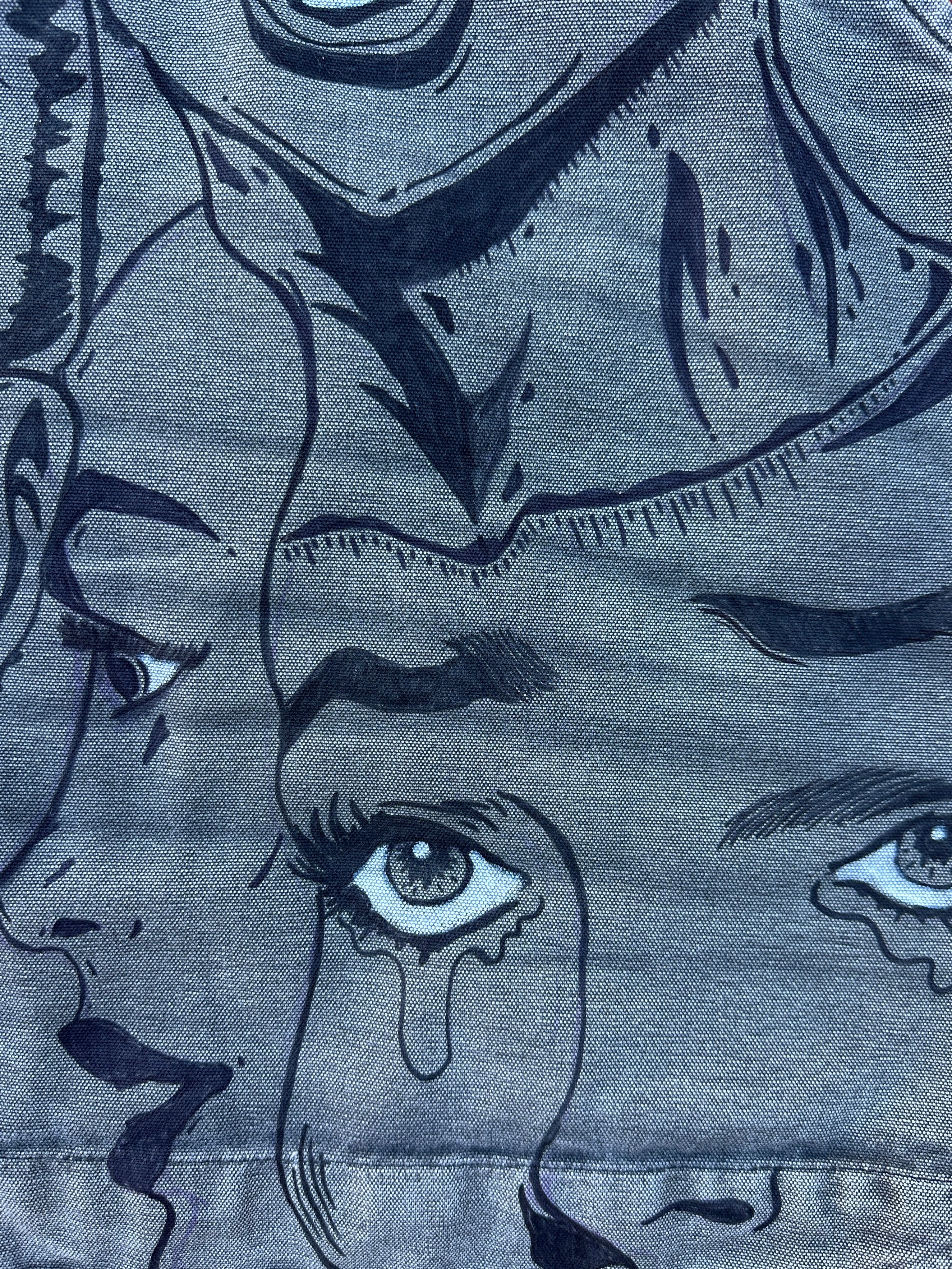 FACES HAND-DRAWN VEST