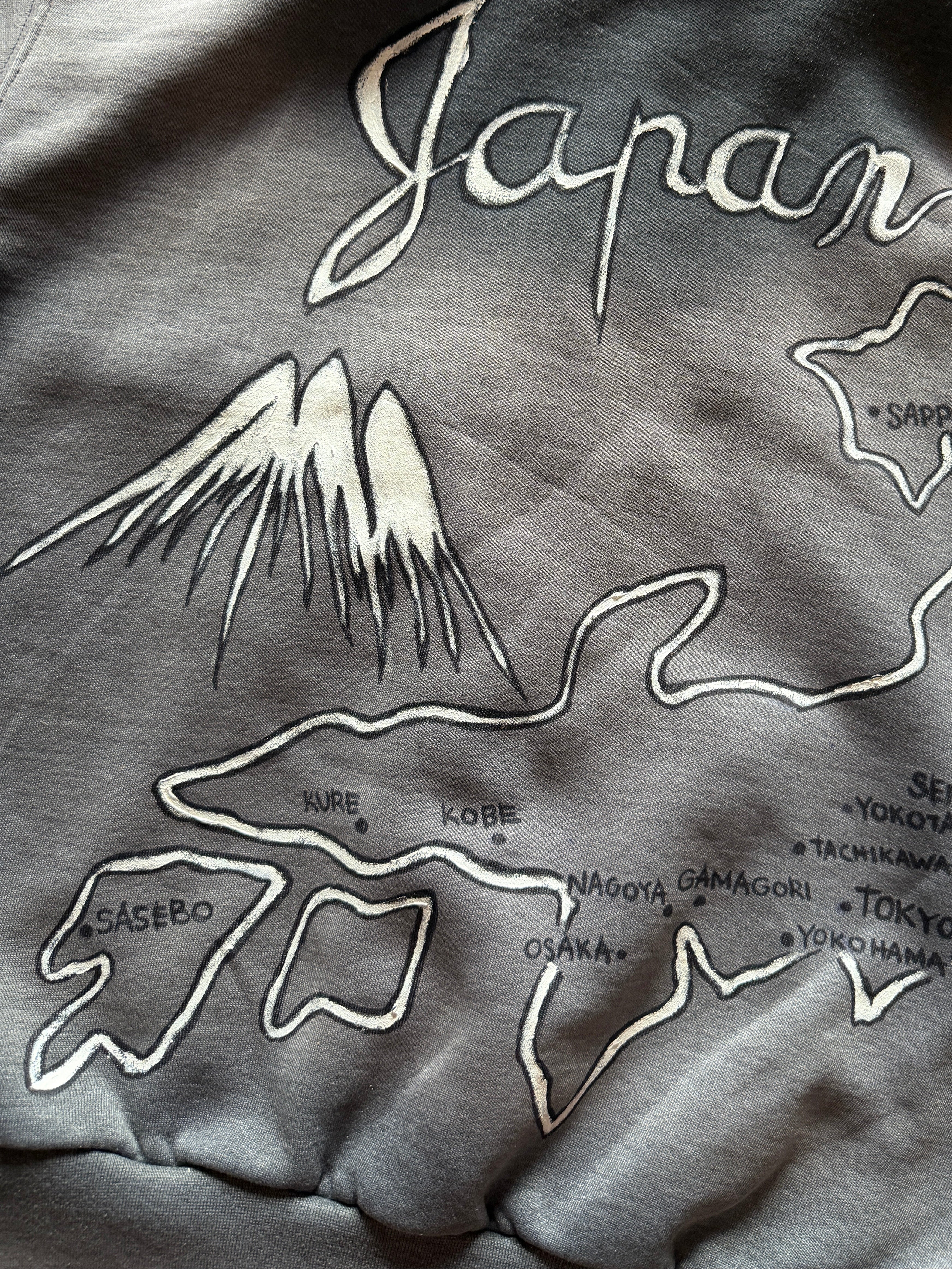 HAND DRAWN JAPAN ZIP HOODE