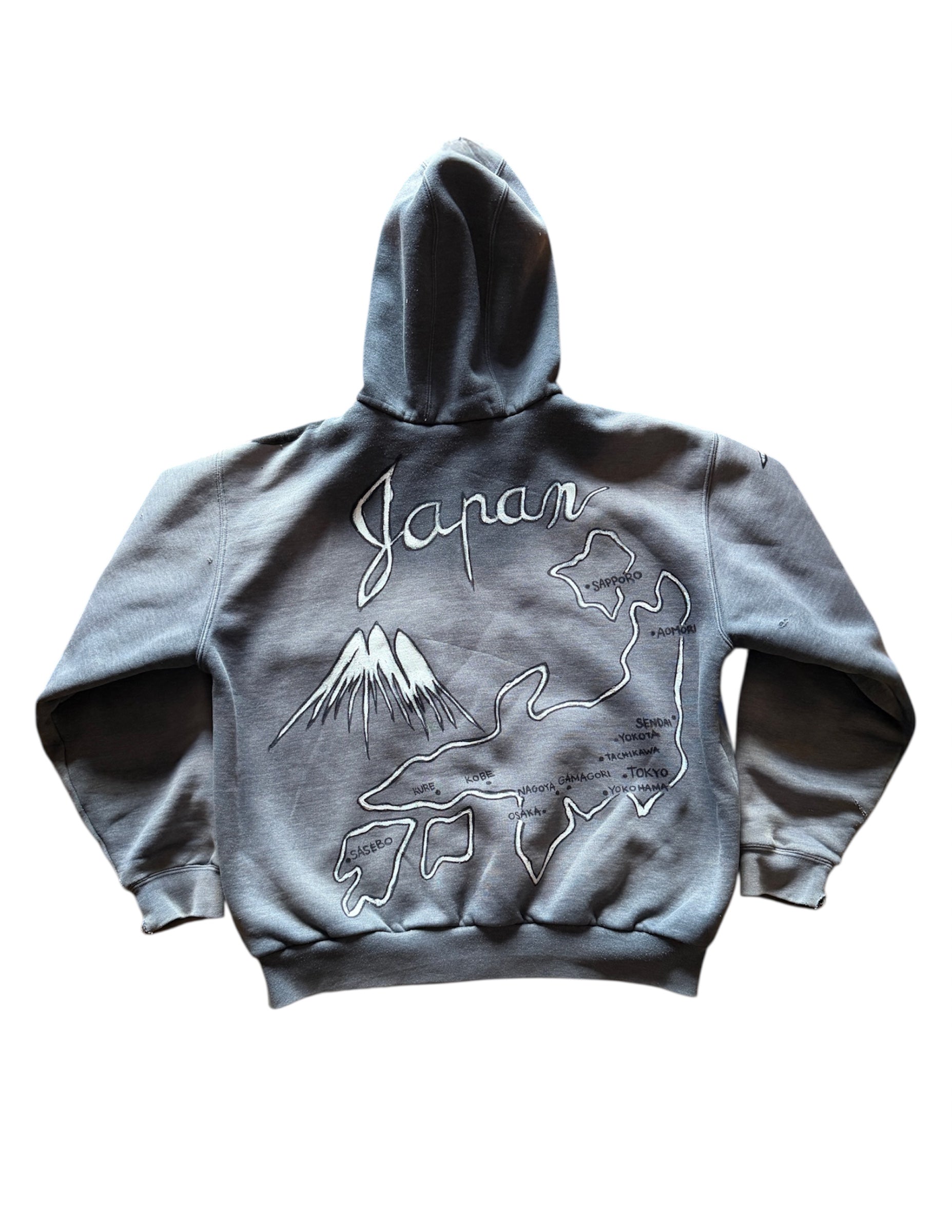 HAND DRAWN JAPAN ZIP HOODE