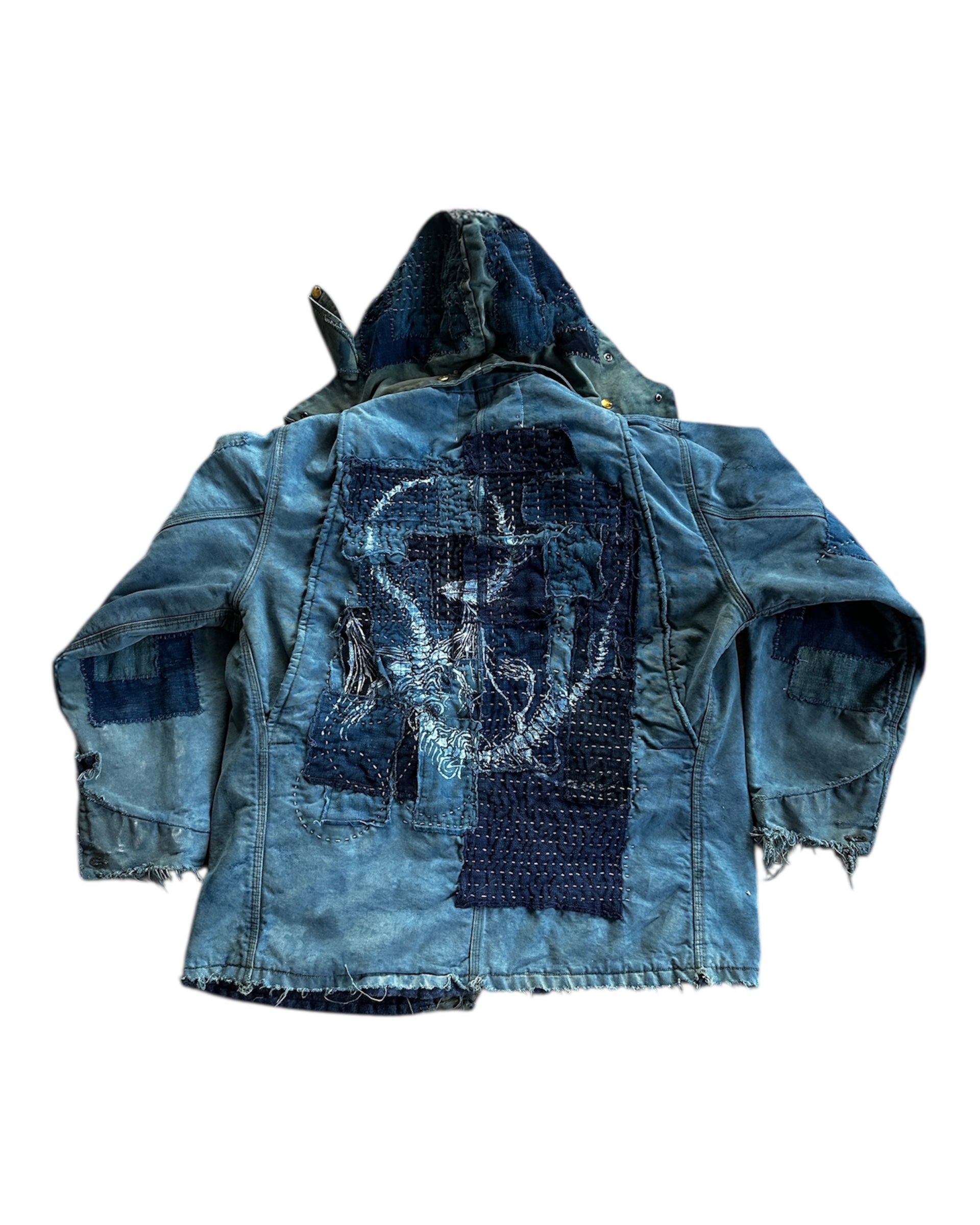 INDIGO HAND-STITCHED BORO JACKET