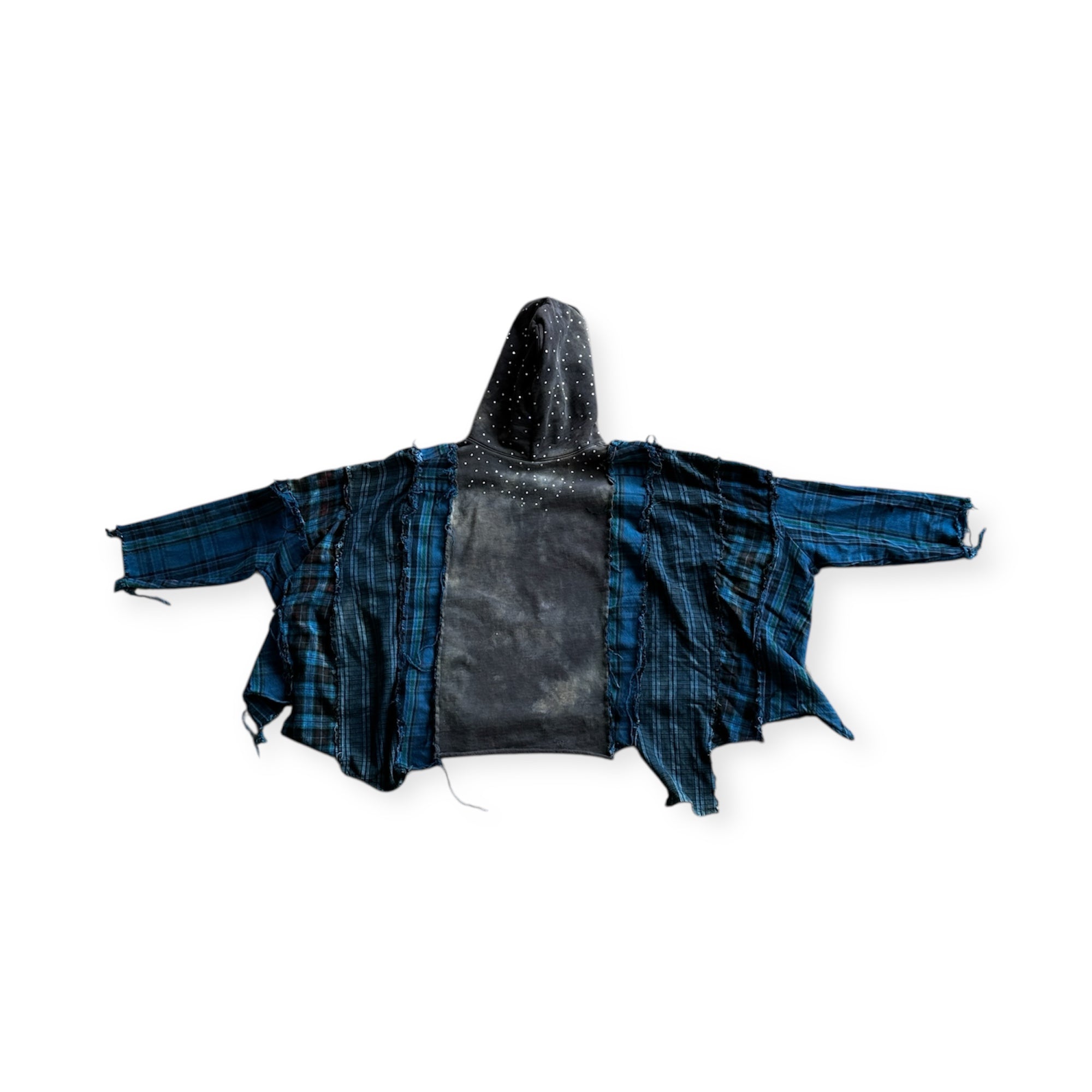 OVERSIZED REBUILT FLANNEL HOODIE