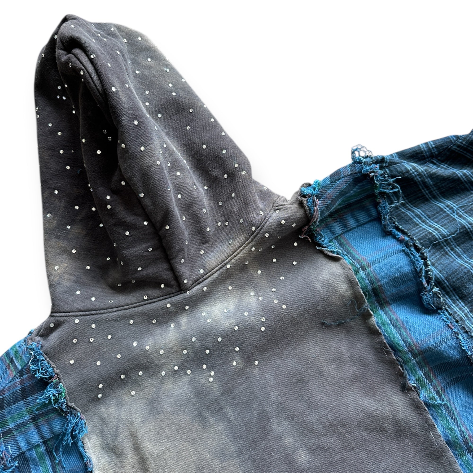 OVERSIZED REBUILT FLANNEL HOODIE