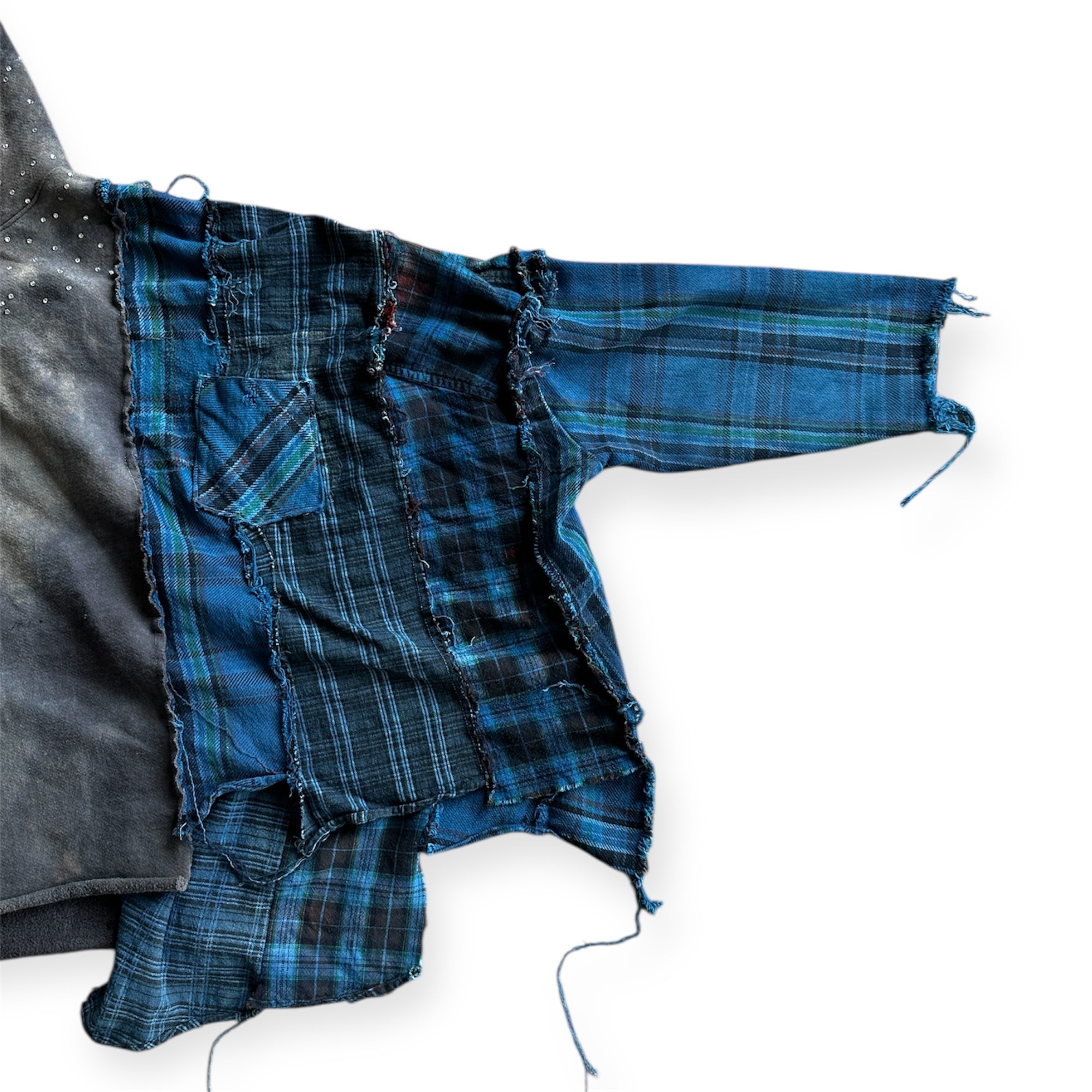 OVERSIZED REBUILT FLANNEL HOODIE