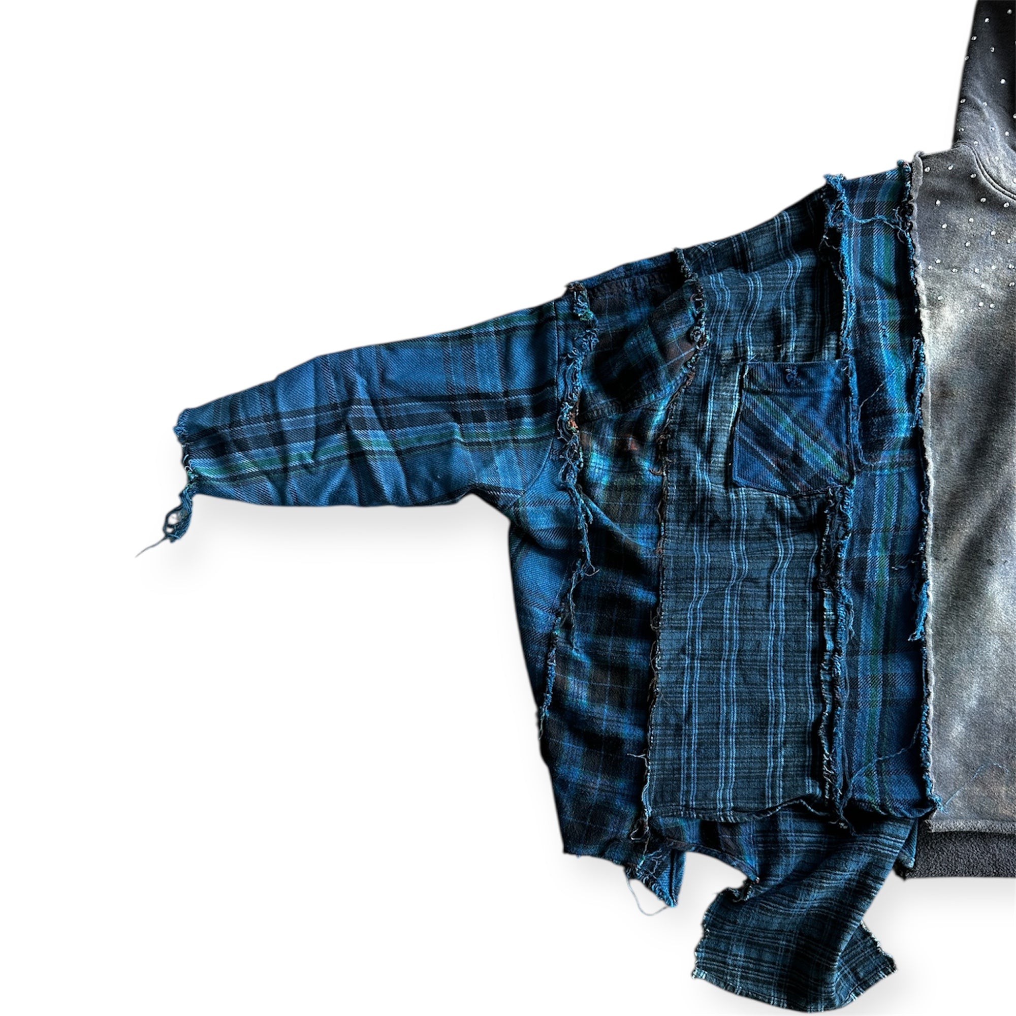 OVERSIZED REBUILT FLANNEL HOODIE
