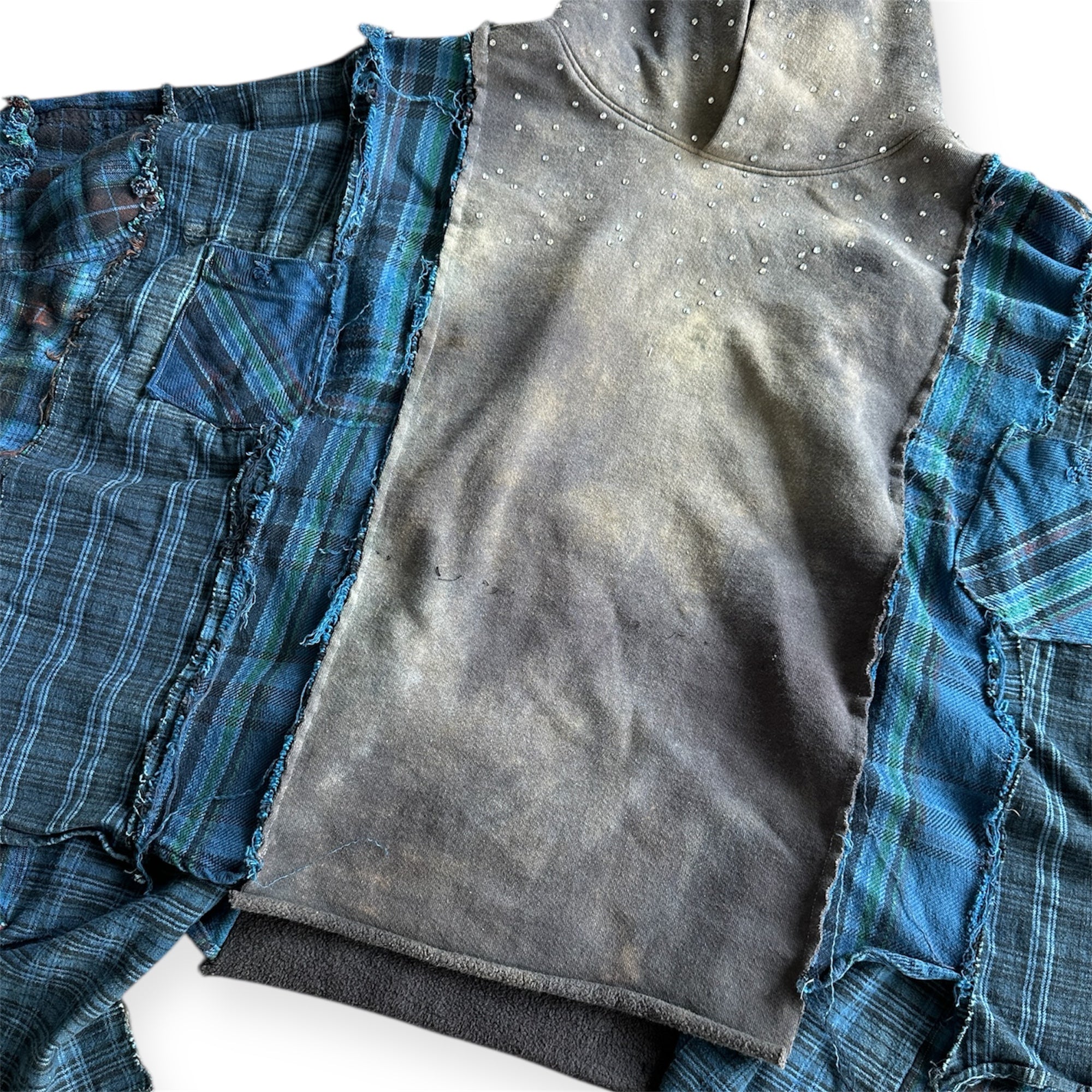 OVERSIZED REBUILT FLANNEL HOODIE